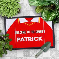 Rotherham 1984 Home Shirt - Personalised Retro Door Mat - 60cm x 40cm