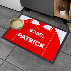 Rotherham 1984 Home Shirt - Personalised Retro Door Mat - 60cm x 40cm