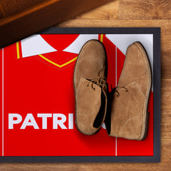 Rotherham 1984 Home Shirt - Personalised Retro Door Mat - 60cm x 40cm