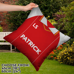 Rotherham - 1984 Home Shirt - 45cm or 61cm Retro Showerproof Outdoor Cushion