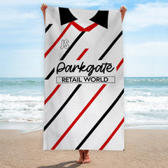 Rotherham - 1994 Away Shirt - Personalised Retro Lightweight, Microfibre Beach Towel - 150cm x 75cm