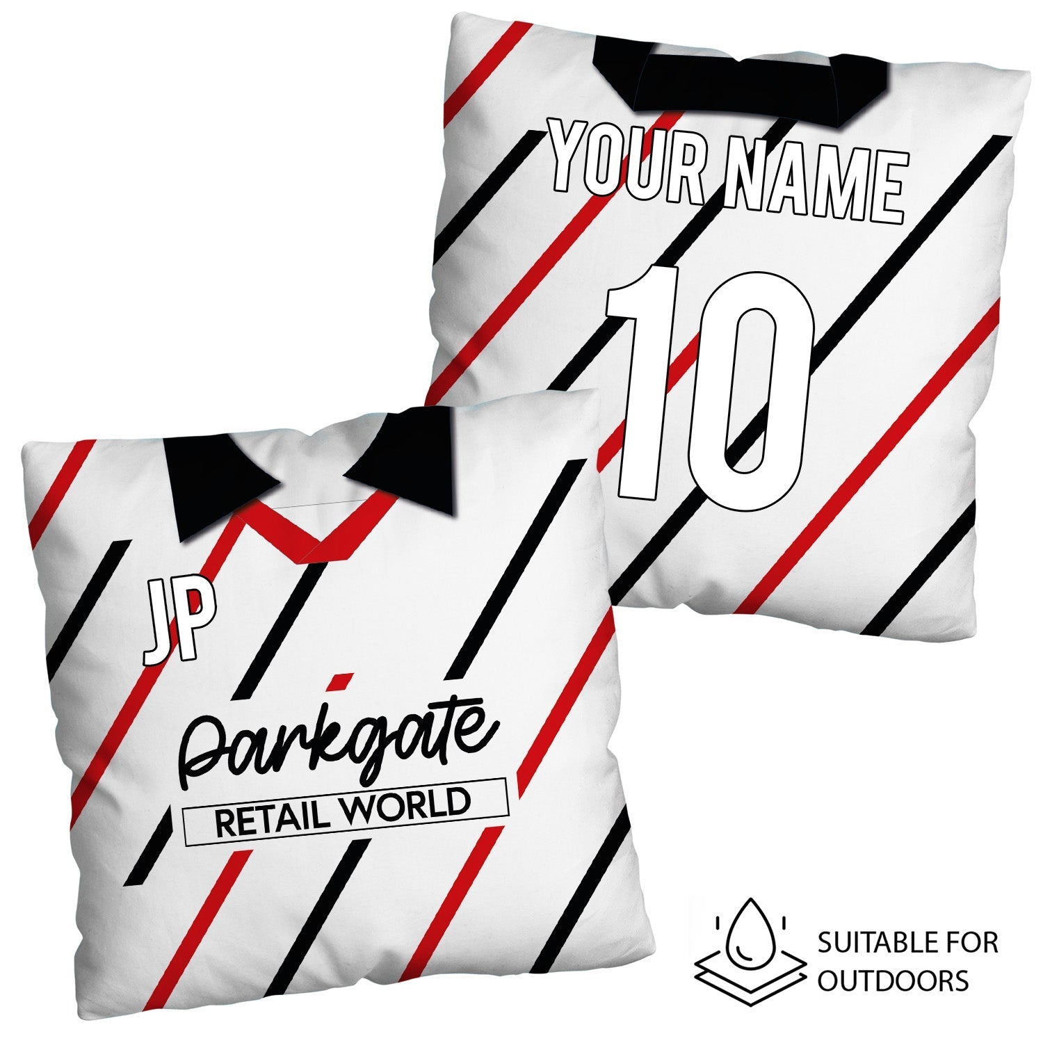 Rotherham - 1994 Away Shirt - 45cm or 61cm Retro Showerproof Outdoor Cushion