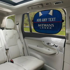 Rangers 1998 Home Shirt - Personalised Retro Football Car Sun Shade - Set of 2