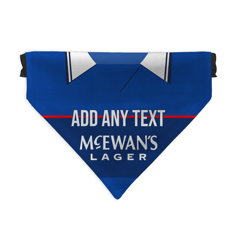 Rangers 1998 Home Shirt - Personalised Pet Bandana - 4 Sizes
