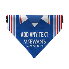 Rangers 1996 Home Shirt - Personalised Pet Bandana - 4 Sizes