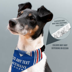 Rangers 1996 Home Shirt - Personalised Pet Bandana - 4 Sizes
