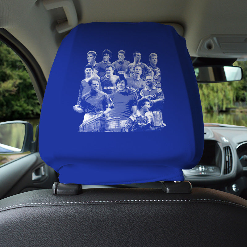 Rangers Montage - Pack of 2 Car Seat Headrest Covers