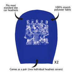 Rangers Montage - Pack of 2 Car Seat Headrest Covers