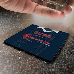 Ross County 2015 Home Shirt - Personalised Drink Coaster - Square Or Circle