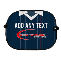 Ross County 2015 Home Shirt - Personalised Retro Football Car Sun Shade - Set of 2