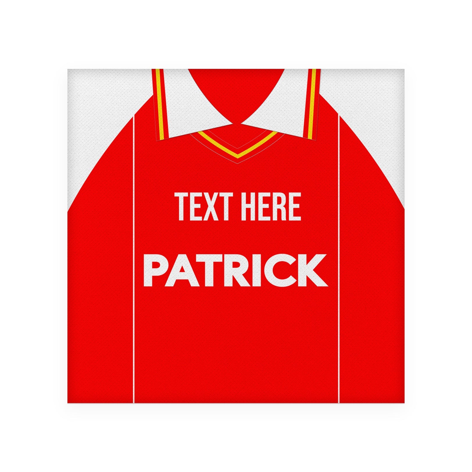 Rotherham 1984 Home Shirt - Personalised Drink Coaster - Square Or Circle