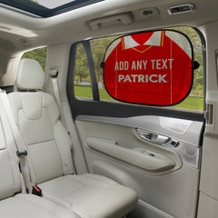 Rotherham 1984 Home Shirt - Personalised Retro Football Car Sun Shade - Set of 2