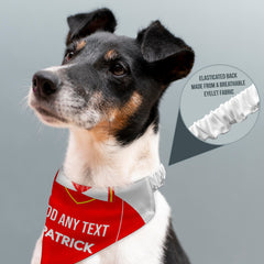 Rotherham 1984 Home Shirt - Personalised Pet Bandana - 4 Sizes