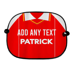 Rotherham 1984 Home Shirt - Personalised Retro Football Car Sun Shade - Set of 2
