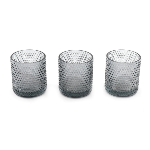 Set Of Three Synergy Tea Light Holders