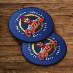 Samoa Rugby League  Crichton - Coaster - Circle or Square