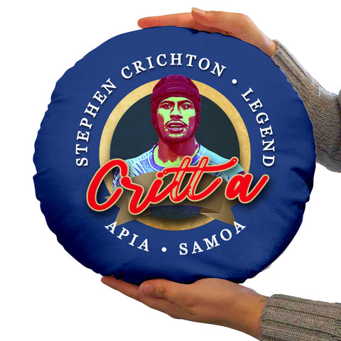 SAMOA Rugby League Crichton  - Legend Collection - Circle Cushion 14inch