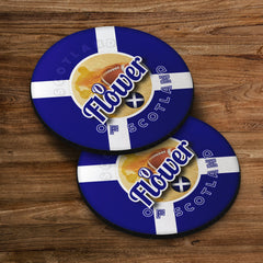 Scotland Rugby Union Flower - Coaster - Circle or Square