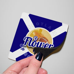 Scotland Rugby Union Flower - Coaster - Circle or Square