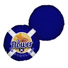 Scotland Rugby Union Flower  - Legend Collection - Circle Cushion 14inch