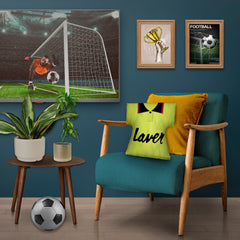 Sheffield - 1990 Away Shirt - Personalised Retro Shirt Cushion