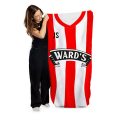 Sheffield - 1996 Home Shirt - Personalised Retro Lightweight, Microfibre Beach Towel - 150cm x 75cm
