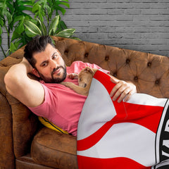 Sheffield - 1996 Home Shirt - Personalised Retro Fleece Blanket