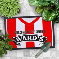 Sheffield 1996 Home Shirt - Personalised Retro Door Mat - 60cm x 40cm