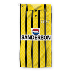 Sheffield Wednesday 1992 Away Shirt - Retro Lightweight, Microfibre Golf Towel