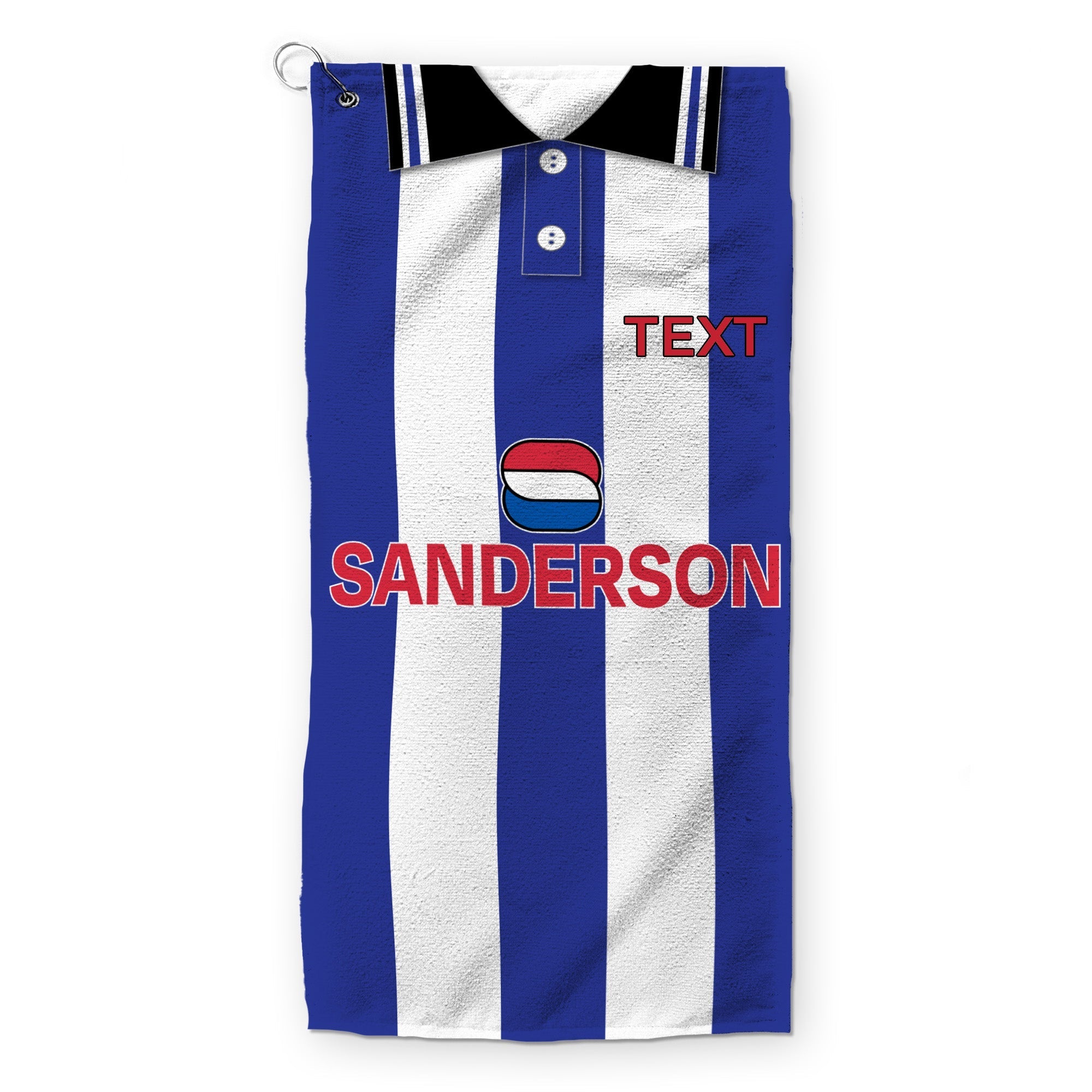 Sheffield Wednesday 1997 Home Shirt - Retro Lightweight, Microfibre Golf Towel