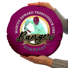 Somerset Cricket Banger  - Legend Collection - Circle Cushion 14inch