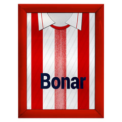 St Johnstone Retro 1990 Away Shirt - A4 Personalised Metal Sign Plaque - Frame Options Available