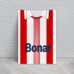 St Johnstone 1990 Away Shirt - A4 Personalised Metal Sign Plaque