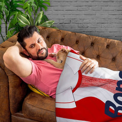 St Johnstone 1990 Away - Personalised Retro Fleece Blanket 150cm X 150cm