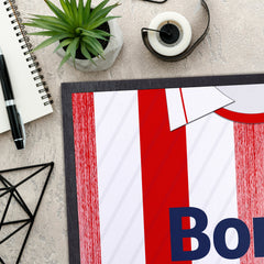 St Johnstone 1990 Away Shirt - Personalised Retro Door Mat - 60cm x 40cm