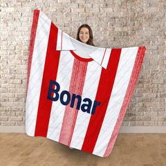 St Johnstone Retro 1990 Away - Personalised Retro Fleece Blanket 150cm X 150cm