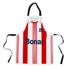 St Johnstone 1990 Away Shirt Apron - Personalised Retro Football Novelty Water-Resistant, Lazer Cut (no fraying) Light Weight Adults Apron