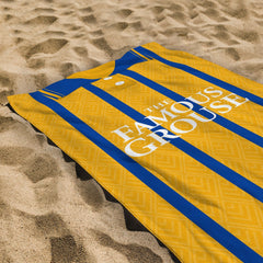 St Johnstone 1990 Away Shirt - Personalised Lightweight, Microfibre Retro Beach Towel