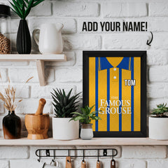 St Johnstone 1994 Away Shirt - A4 Personalised Metal Sign Plaque