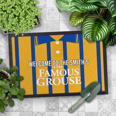 St Johnstone 1994 Away Shirt - Personalised Retro Door Mat - 60cm x 40cm