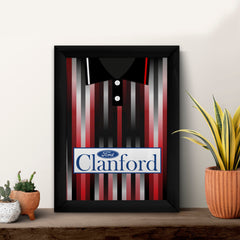 St Mirren 1994 Away Shirt - A4 Personalised Metal Sign Plaque