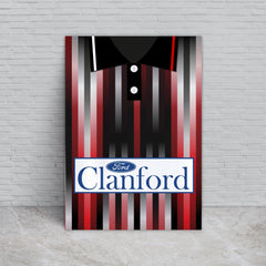 St Mirren 1994 Away Shirt - A4 Personalised Metal Sign Plaque