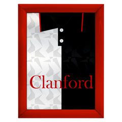 St Mirren Retro 1994 Home Shirt - A4 Personalised Metal Sign Plaque - Frame Options Available