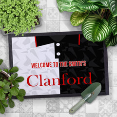 St Mirren 1994 Home Shirt - Personalised Retro Door Mat - 60cm x 40cm