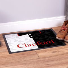 St Mirren 1994 Home Shirt - Personalised Retro Door Mat - 60cm x 40cm