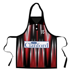St Mirren 1994 Away Shirt Apron - Personalised Retro Football Novelty Water-Resistant, Lazer Cut (no fraying) Light Weight Adults Apron