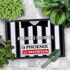 St Mirren 1995 Home Shirt - Personalised Retro Door Mat - 60cm x 40cm