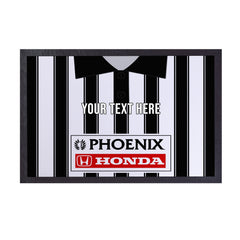 St Mirren 1995 Home Shirt - Personalised Retro Door Mat - 60cm x 40cm