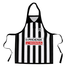 St Mirren 1995 Home Shirt Apron - Personalised Retro Football Novelty Water-Resistant, Lazer Cut (no fraying) Light Weight Adults Apron
