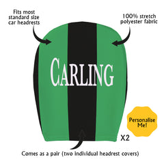 Custom headrest cover stoke